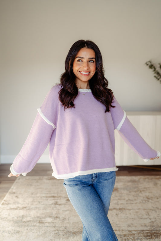 Lavender Lining Sweater