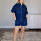 Boxy Button-Up Denim Shirt