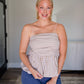 Gingham Bubble Tube Top