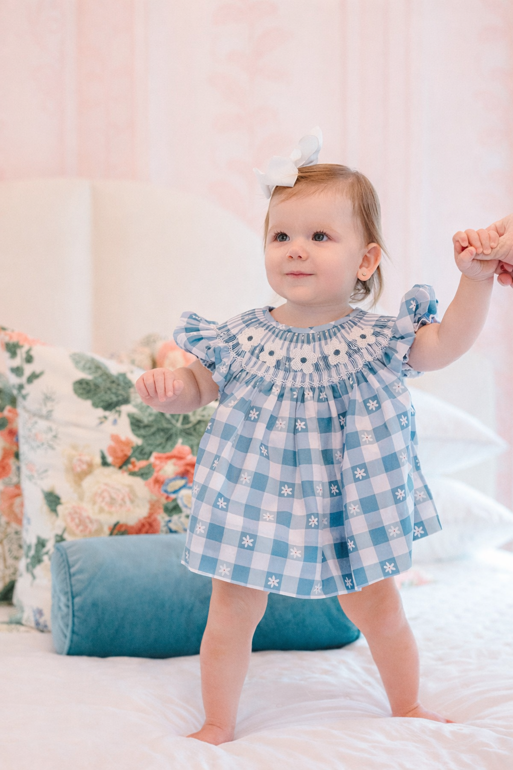 Poppy Kids Co. Daisy Gingham Diaper Cover Set