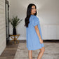Babydoll Blue Gingham Mini Dress