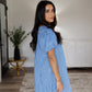 Babydoll Blue Gingham Mini Dress