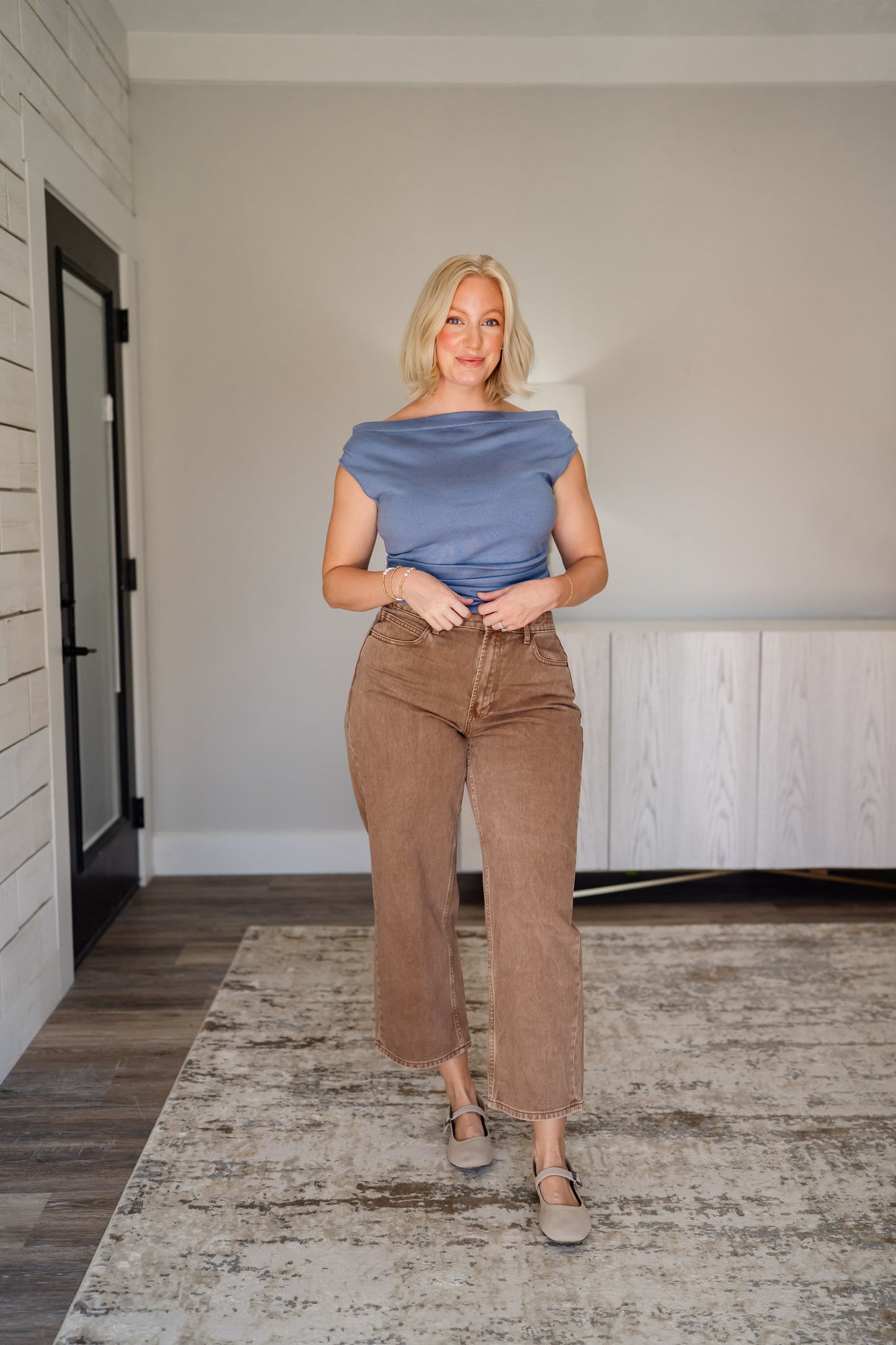 Washed Mocha Pants