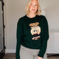 Rounded Roll Neck Bear Sweater