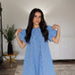 Babydoll Blue Gingham Mini Dress