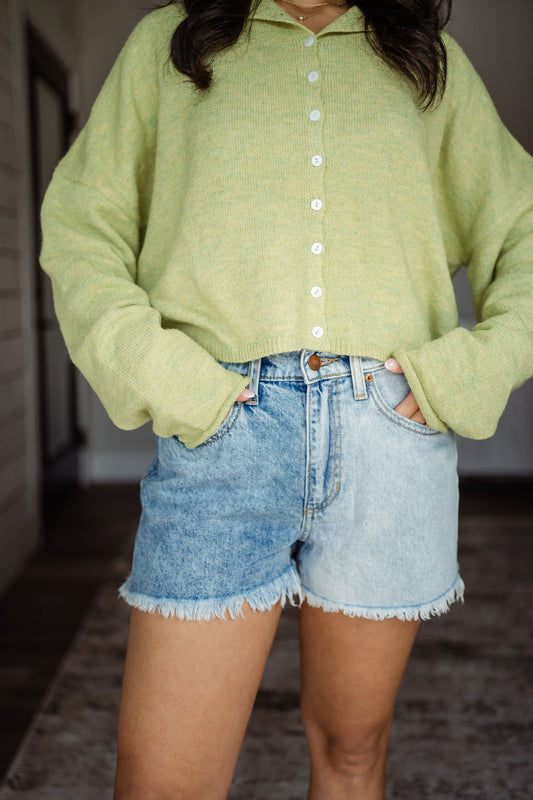 Two Toned 90's Vintage High Rise Shorts