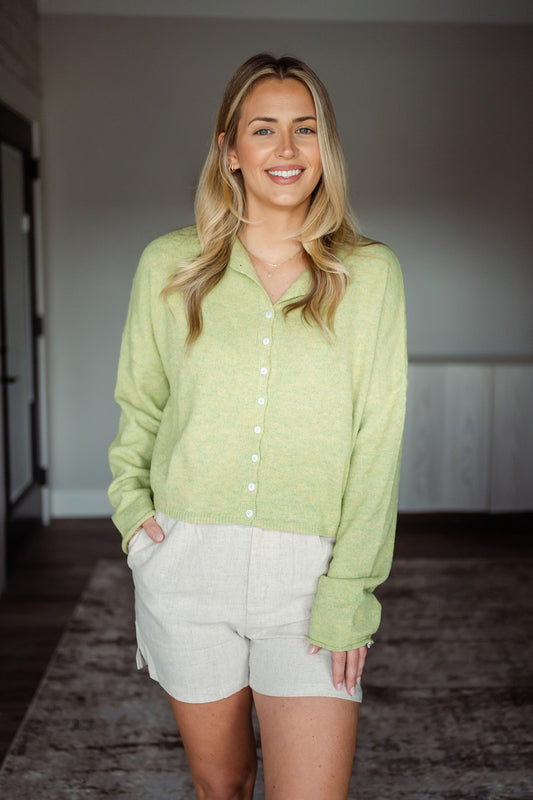 Piper Cardigan - Lemongrass