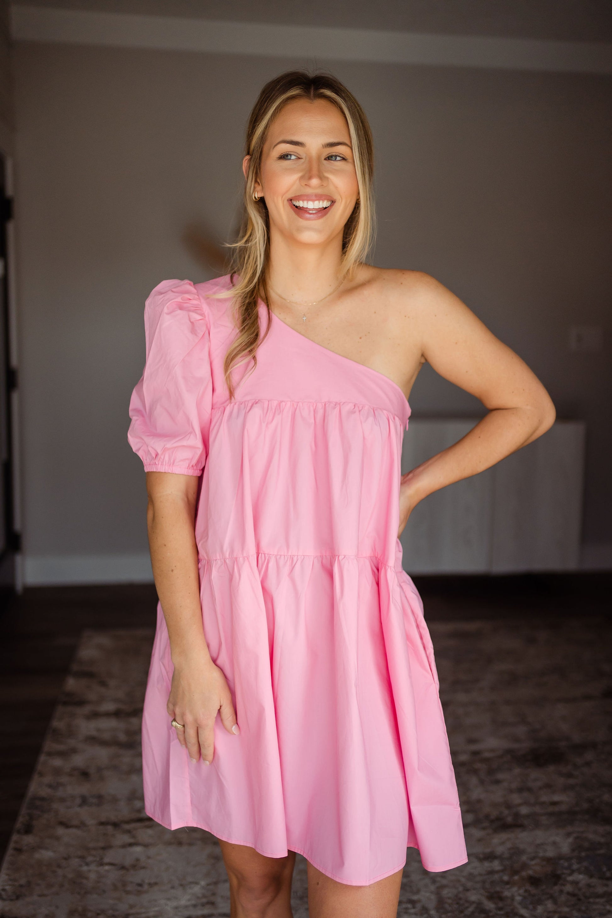 one shoulder poplin dress Black boohoo Cotton Poplin One Shoulder Ruched Midaxi Dress
