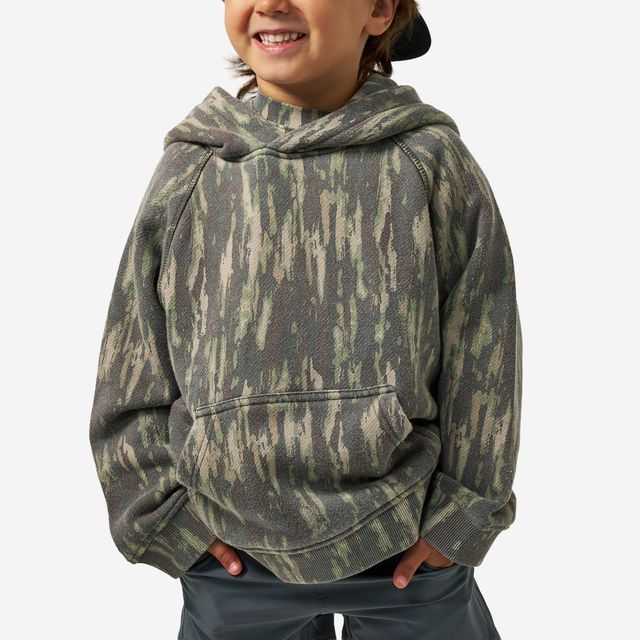 Boys Burlebo Vintage Washed Fleece Hoodie - Midland Camo