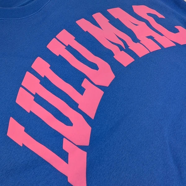 LULU MAC | Royal Blue w/ Pink Puff Sweatshirt