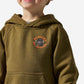 Boys Burlebo Fleece Hoodie - Duck Down | Hunter Green