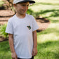 Boys Burlebo Duck Flying B Logo Tee - Oatmeal