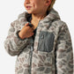 Boys Burlebo Mountain Fleece Hoodie Jacket - Classic Deer Camo