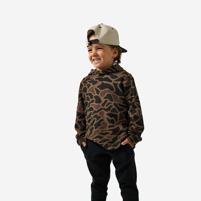 Boys Burlebo Thermal Hoodie - Bendita Camo