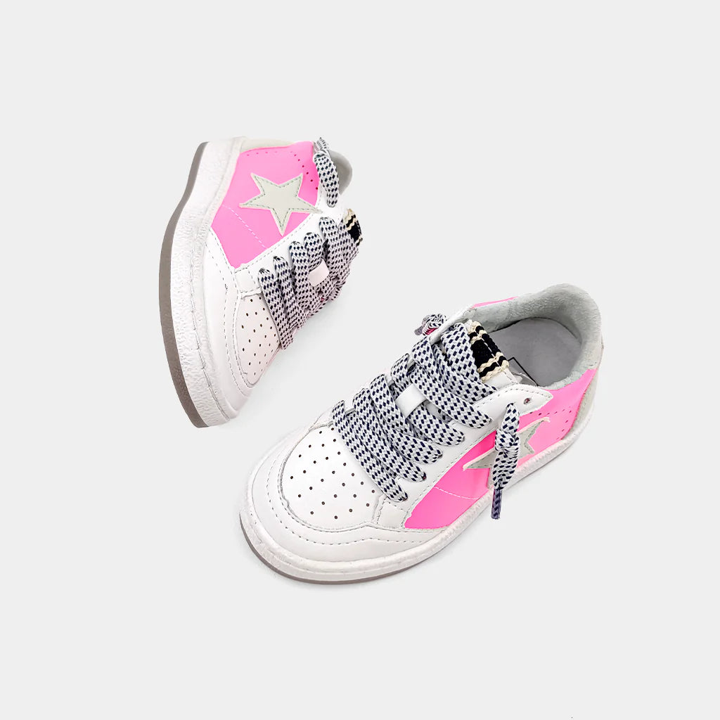 Paz Toddler Sneaker - Neon Pink