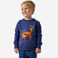 Boys Burlebo Cabin Sweater | Navy Deer