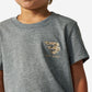 Boys Burlebo Mallard Camo Dog Tee - Dark Heather Grey