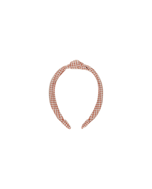 Rylee + Cru Knotted Headband | Poppy Gingham