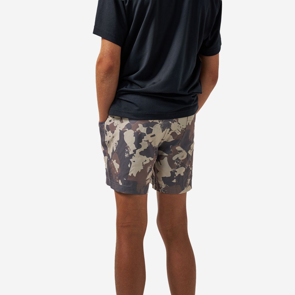 Boys Burlebo Athletic Shorts - Splatter Camo