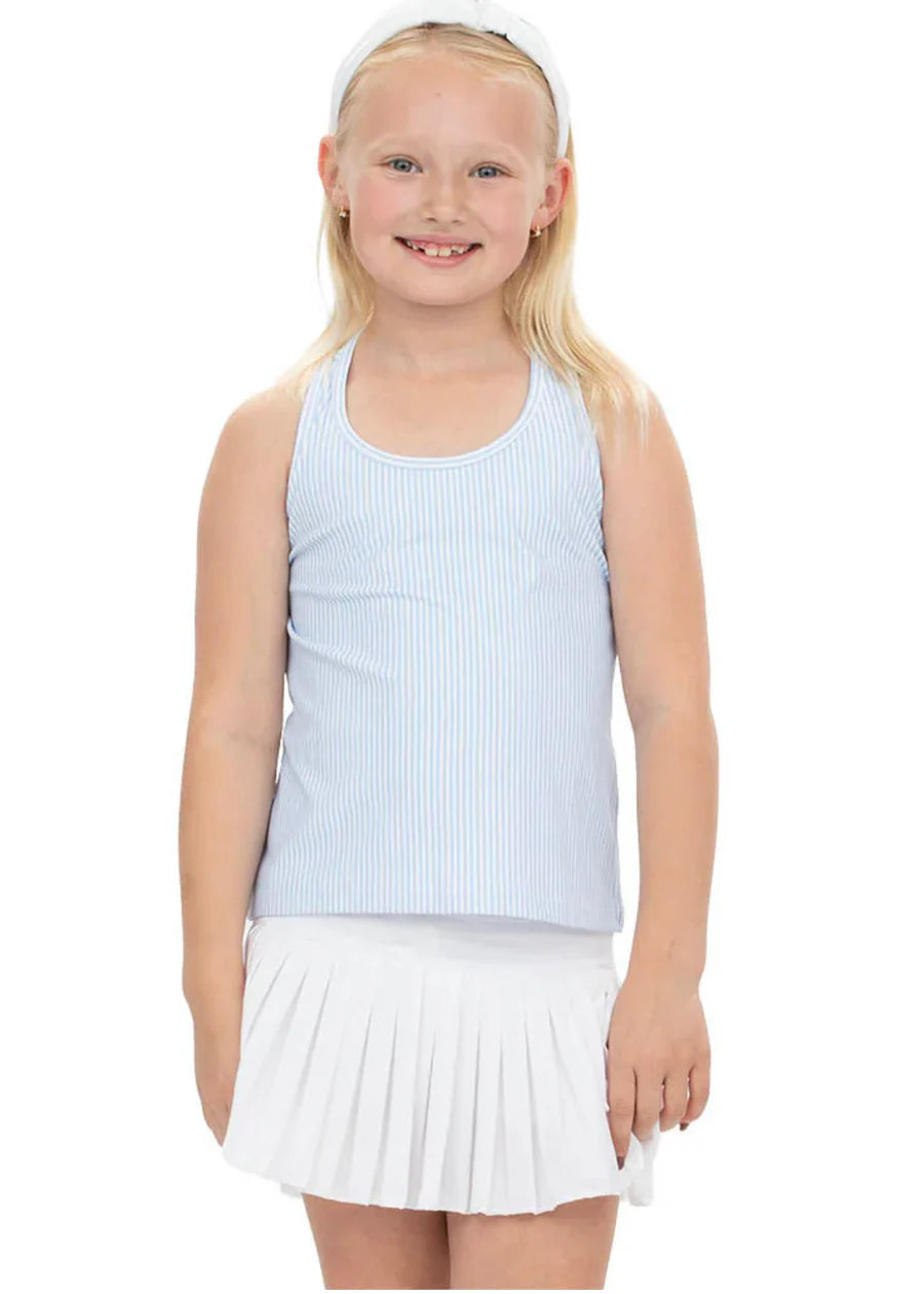 Light Blue Striped Tank