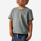 Boys Burlebo Mallard Camo Dog Tee - Dark Heather Grey