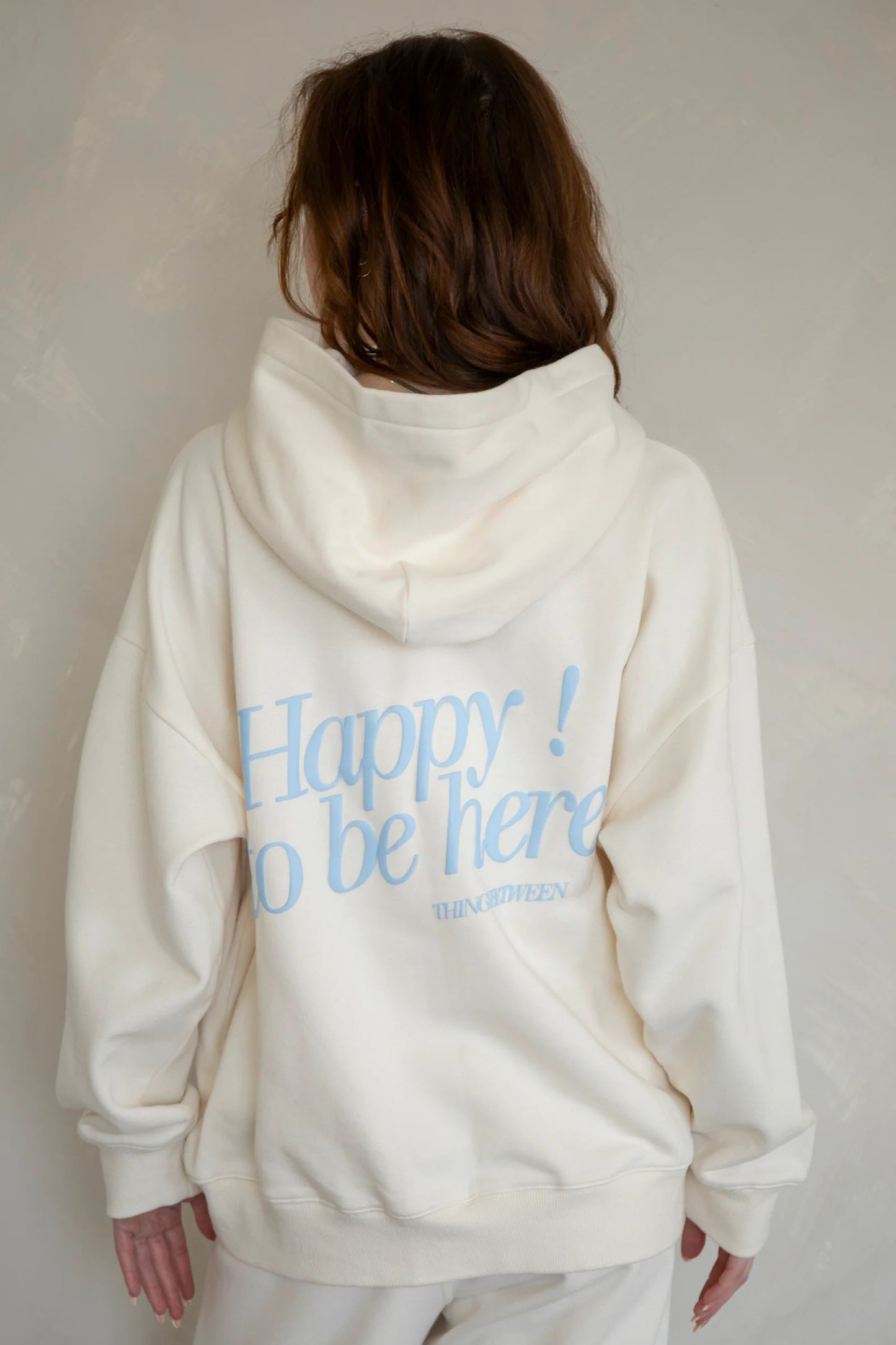 Happy to Be Here Sweat Set - Cream