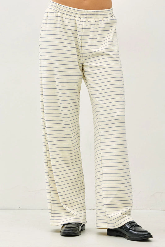 Ashton Striped Pants - Ivory