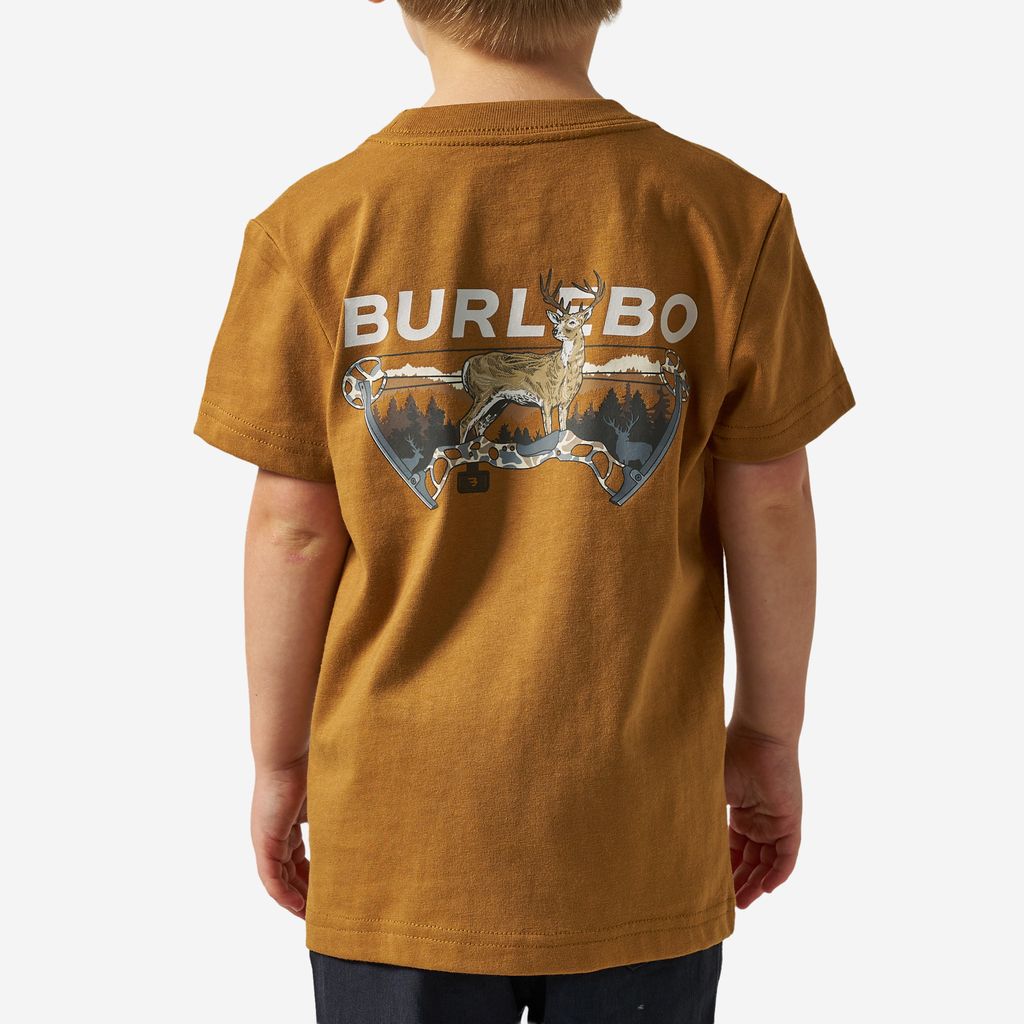 Boys Burlebo Bow Hunter Tee - Light Brown