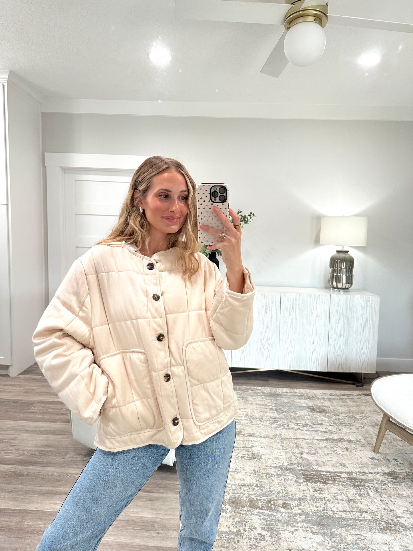 Quinn Quilted Oversized Jacket