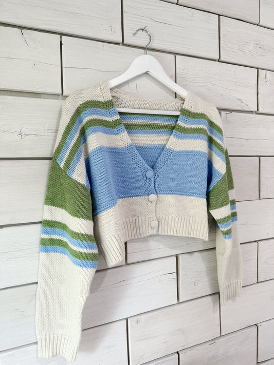 Color Block Cardigan