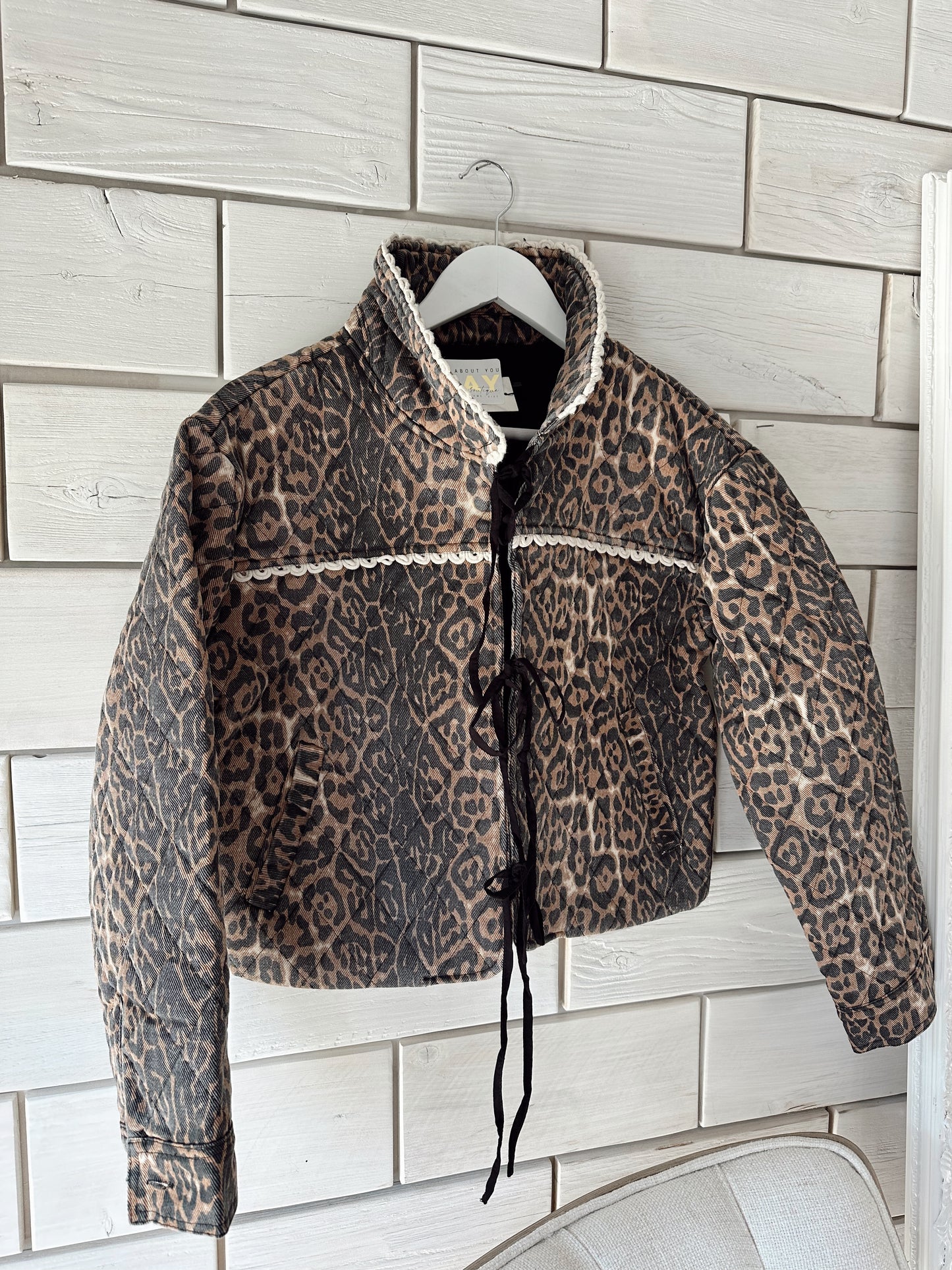 Quilted Leopard Twill Jacket