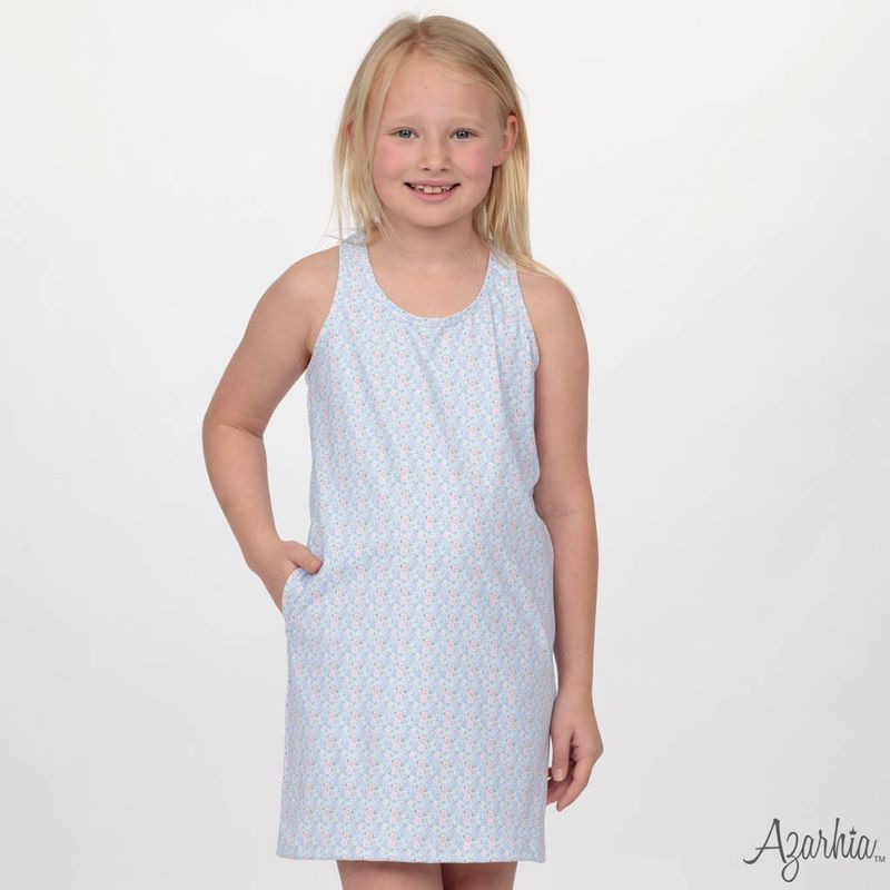 Izzy Tennis Dress | Grand Blue Flowers
