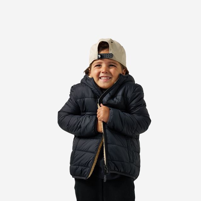 Boys Burlebo Mountain Fleece Hoodie Jacket - Tan