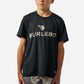 Boys Burlebo Go To Tee - Flying B Logo | Black & Classic Deer Camo