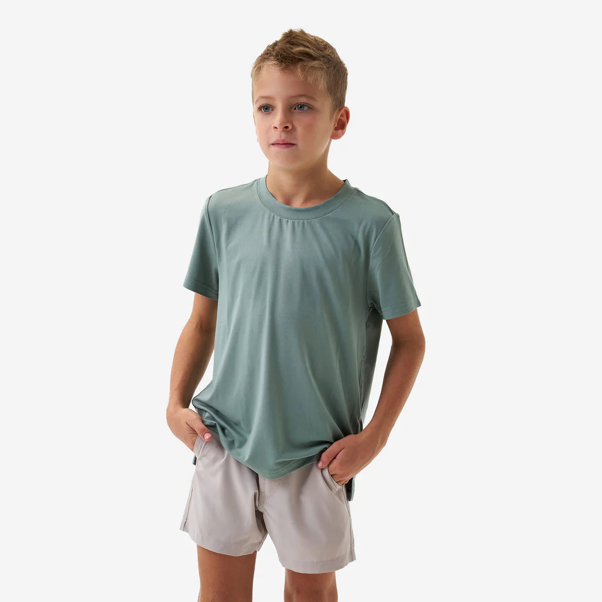 Boys Burlebo Go To Tee - Sage
