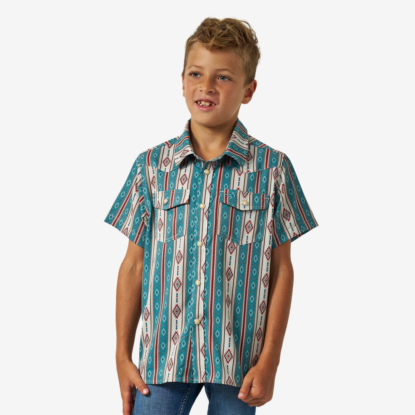 Boys Burlebo Performance Western Shirt - The Abbott