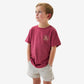 Boys Burlebo Classic Duck Tee - Heather Red
