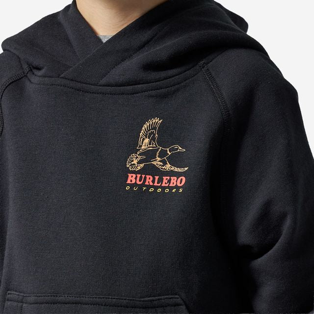Boys Burlebo Fleece Hoodie - Duck Wild | Black