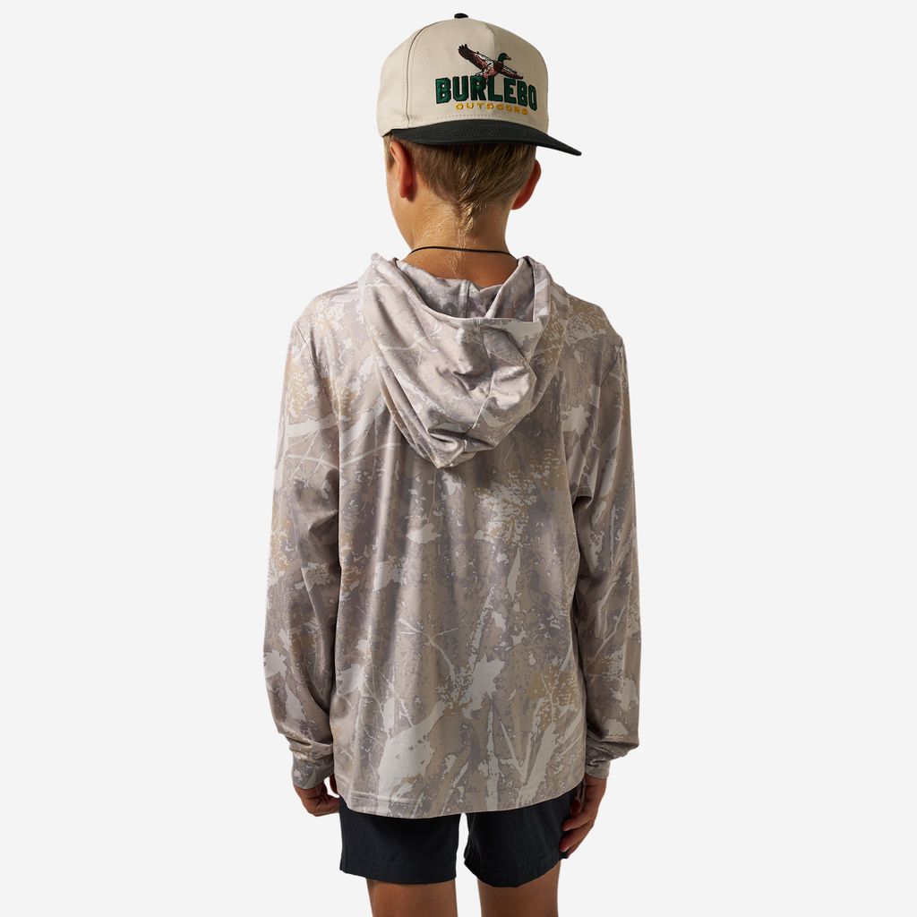 Boys Burlebo Performance Hoodie - Drifter Camo