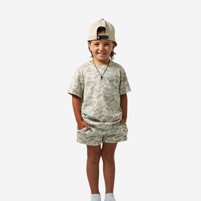 Boys Burlebo Vintage Washed Tee | Classic Deer Camo