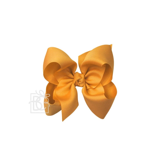 Grosgrain Double Knot Bow | Old Gold