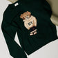 Rounded Roll Neck Bear Sweater