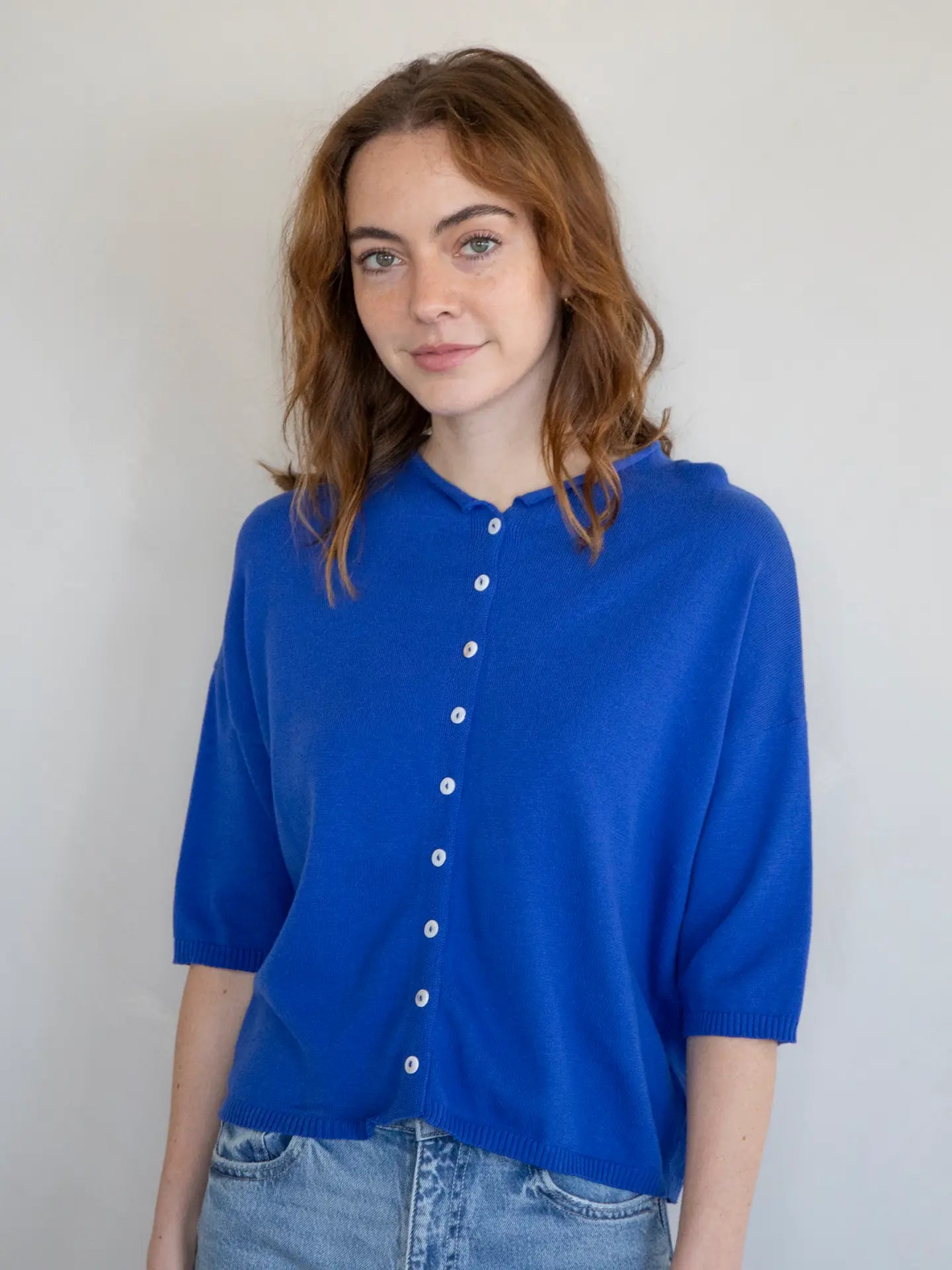 Logan Cardigan - Cobalt Blue
