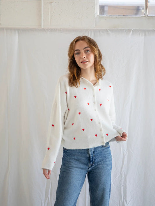 Piper Cardigan - Hearts