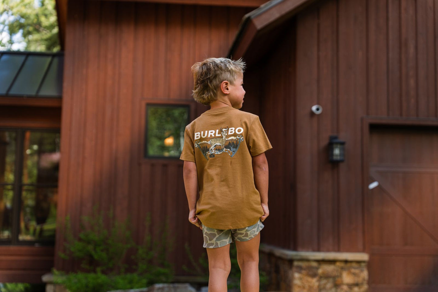 Boys Burlebo Bow Hunter Tee - Light Brown