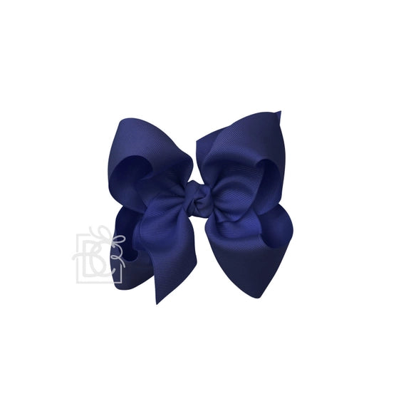 Grosgrain Double Knot Bow | Navy