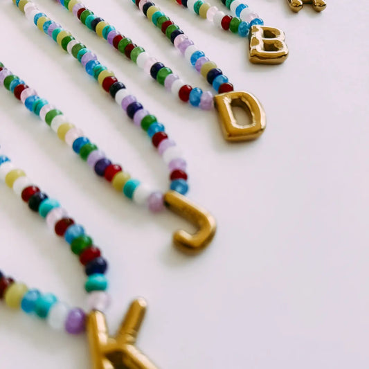 Beaded Initial Necklace *PRE-ORDER*