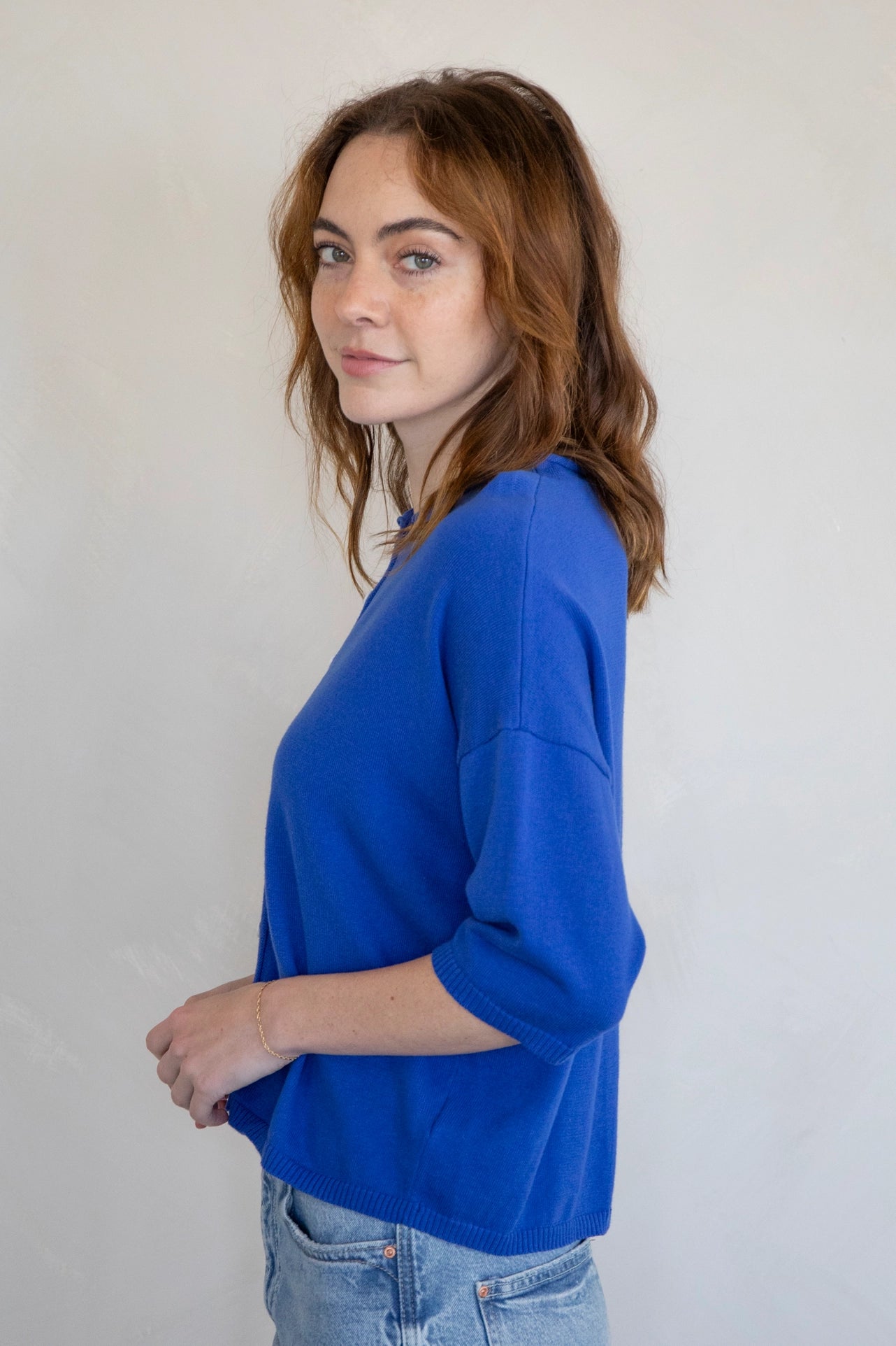 Logan Cardigan - Cobalt Blue