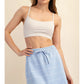 Modal Frost Scuba Stripe Skort