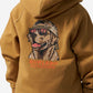 Boys Burlebo Fleece Hoodie - Mallard Camo Dog | Light Brown